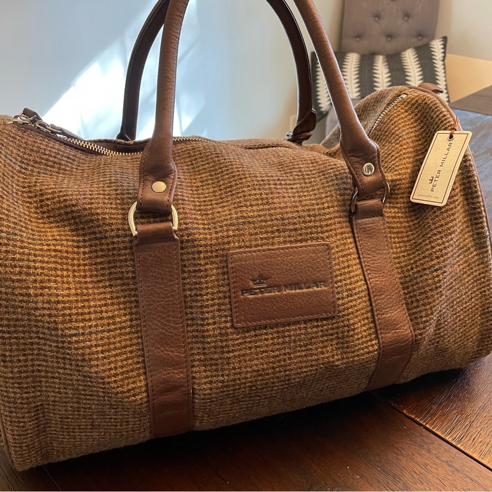 Peter Millar Tweed Weekend Bag